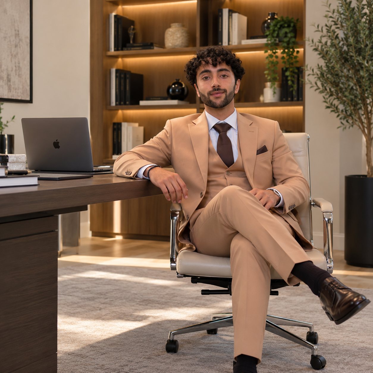 Conseiller en gestion de patrimoine dans son bureau